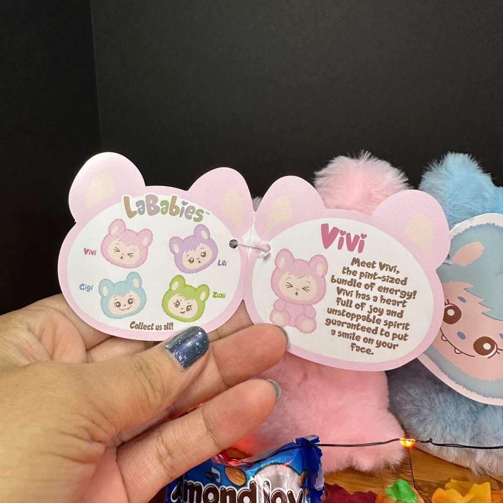 La Babies Colorful Plush Set of Four - Picture 9 of 10